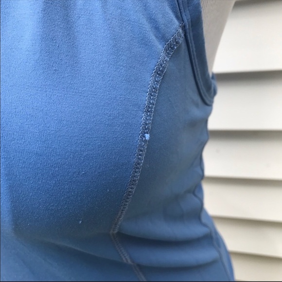 Asics fitted blue half zip workout gym yoga tennis - Picture 5 of 7